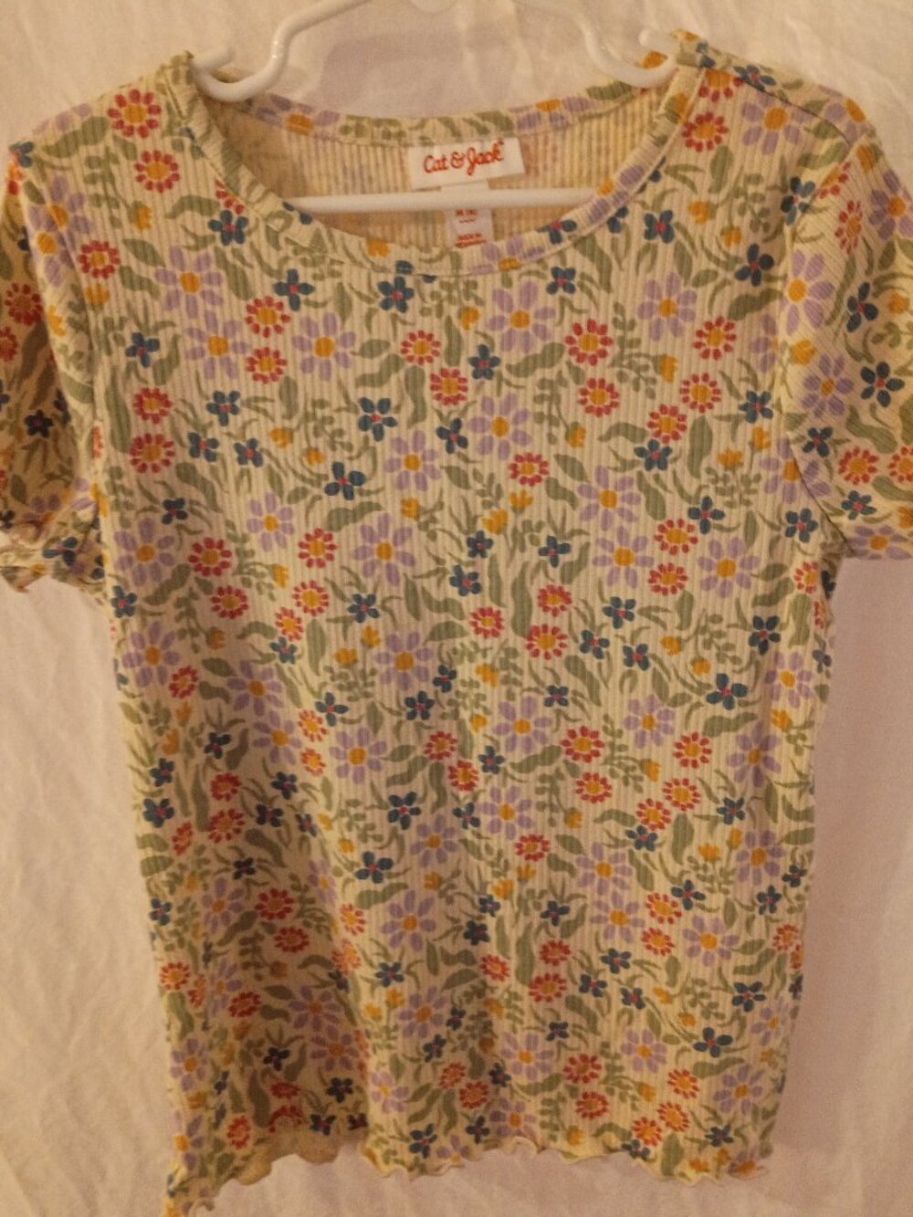 Girls Size Medium 8-10 Cat and Jack Short Sleeve Tee